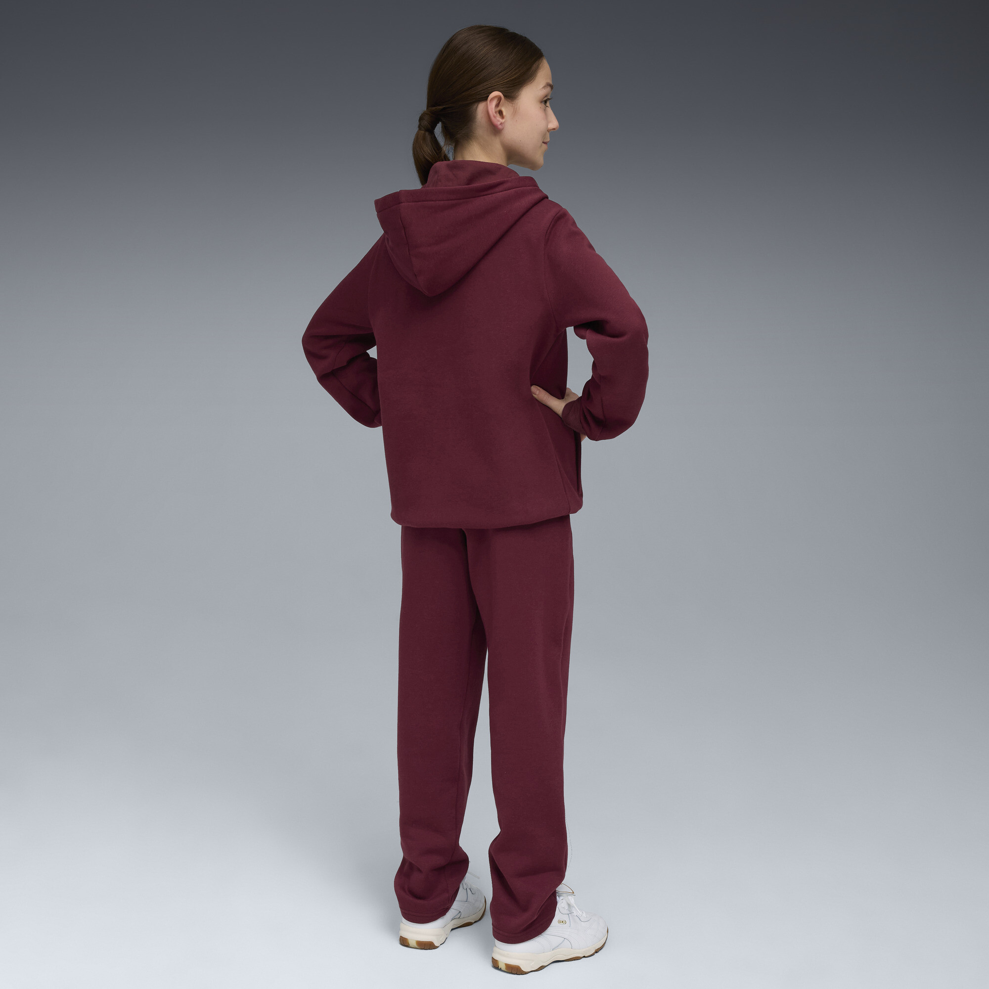 PUMA Metallic joggingpak met capuchon voor Dames, Maat 7-8Y thumbnail 5