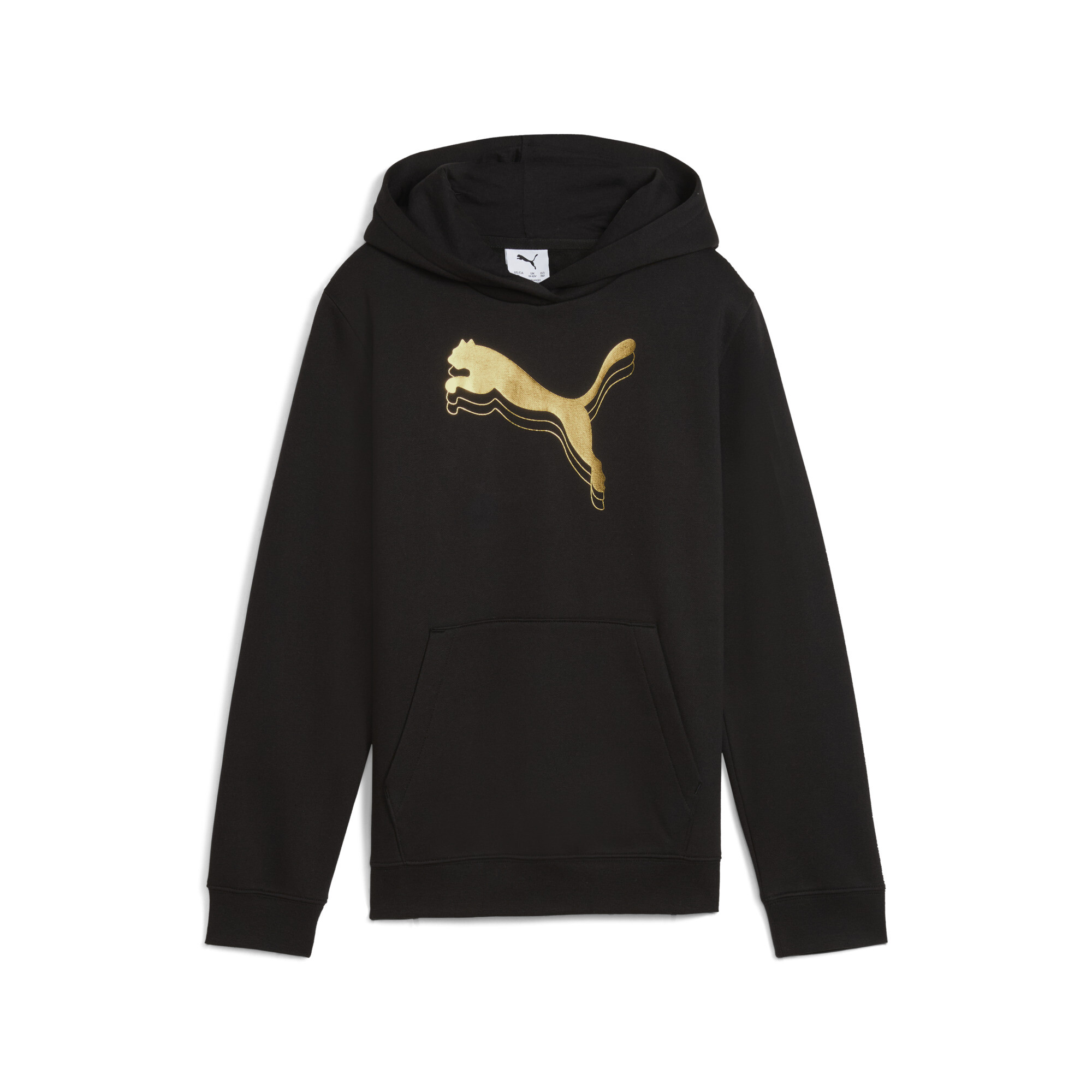 PUMA Essentials Metallic hoodie voor Dames, Zwart/Goud, Maat 7-8Y thumbnail 3