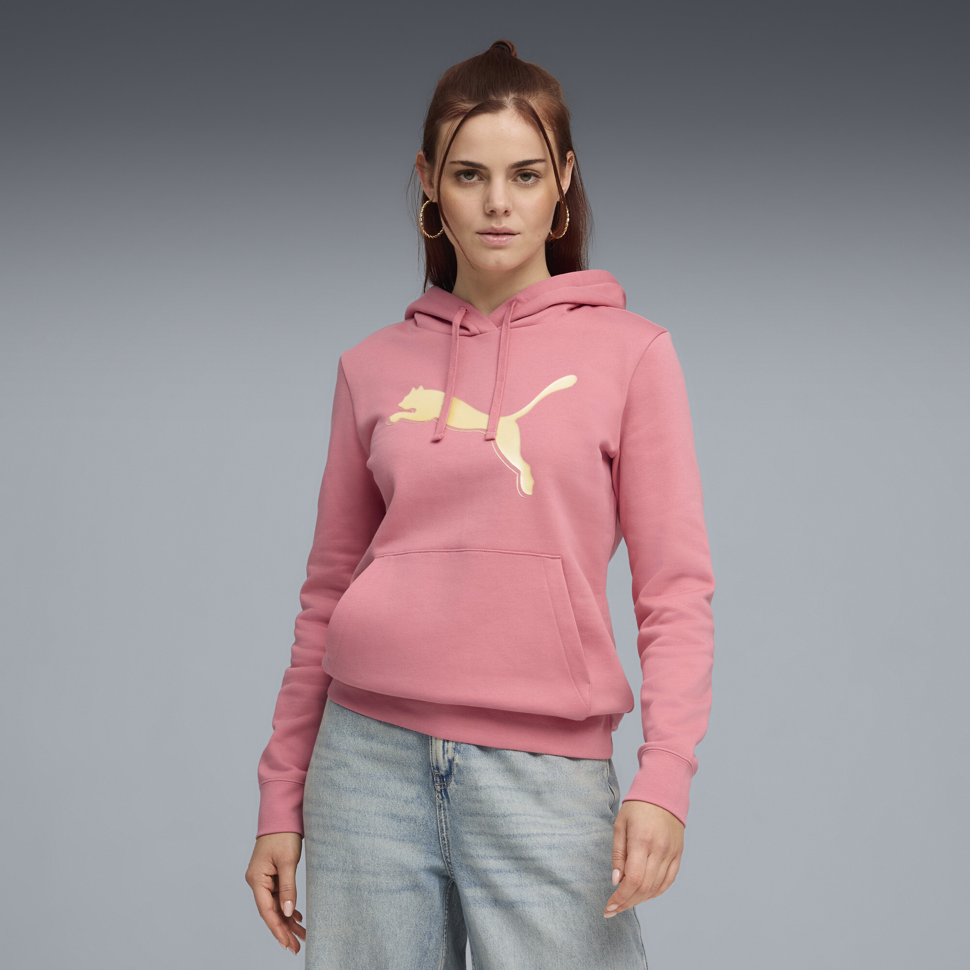 PUMA Essentials Pop Women's Fleece Hoodie in Pink, Size M