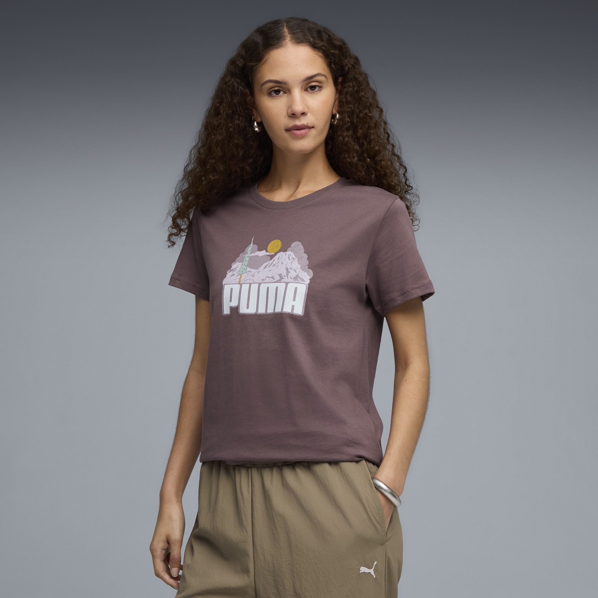 Puma Nature Women's T-shirt In Purple