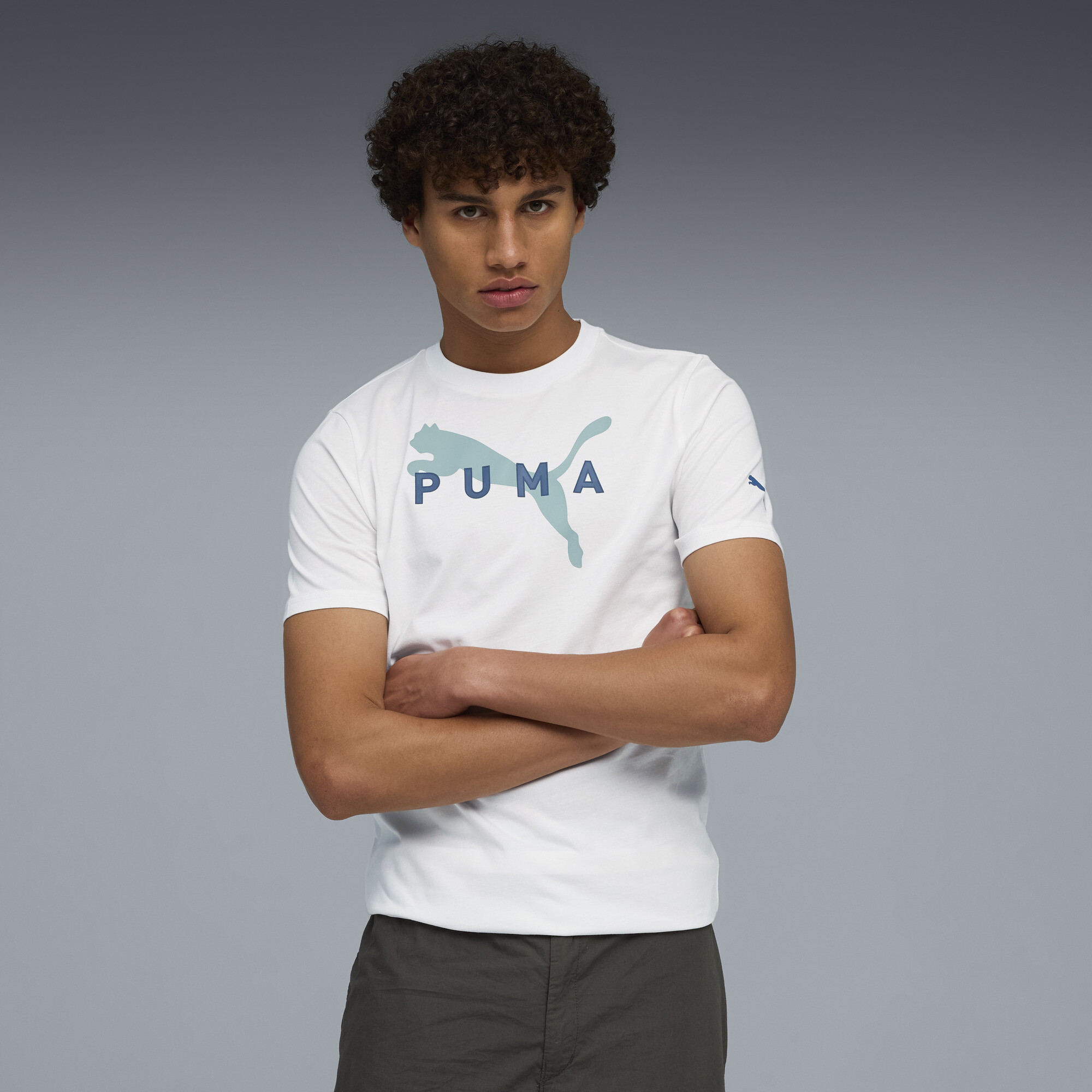 Puma Uma Robust T-shirt Men In White