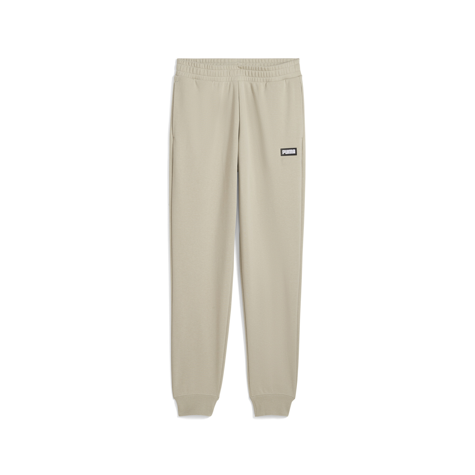 Puma Badge Jogginghose Herren | Mit Plain | Pebble Gray | Größe: M