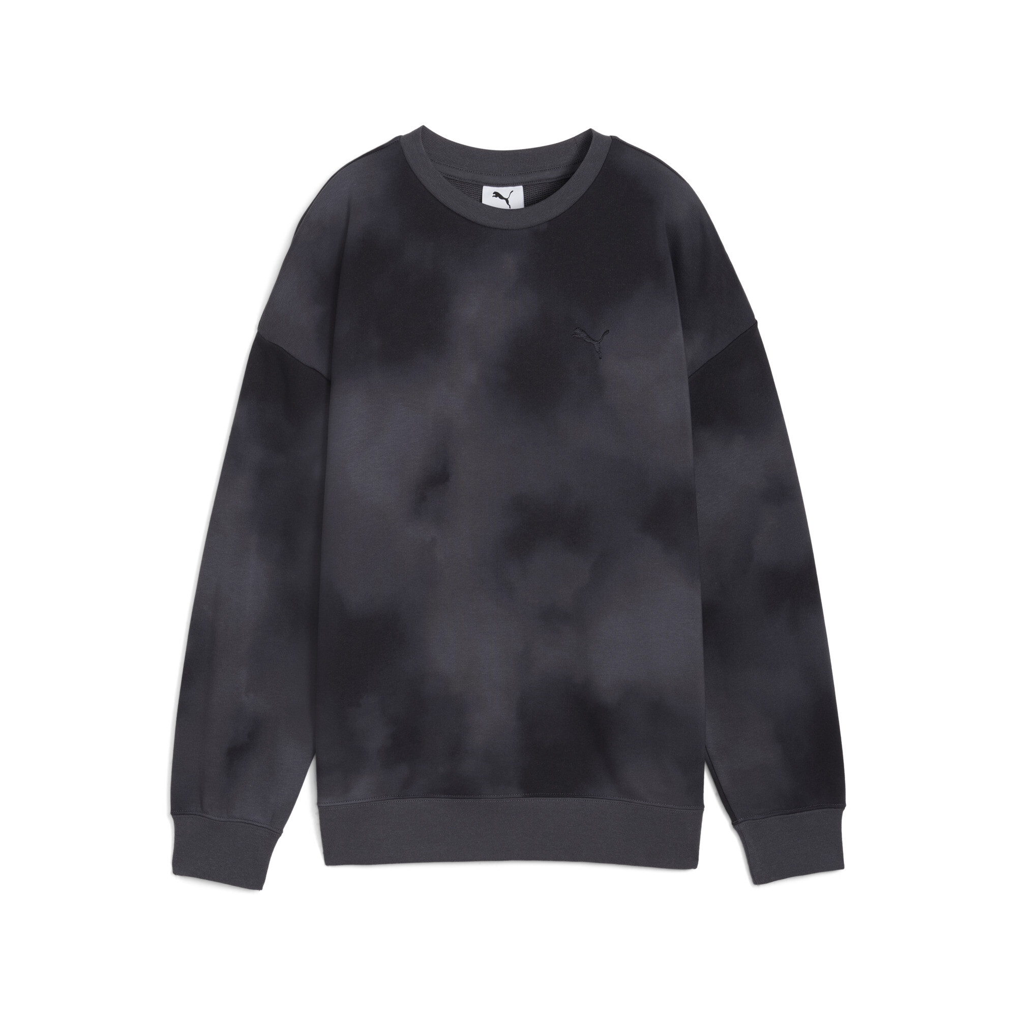 Puma Tie-Dye Oversized Crew Sweater Damen | Mit Plain | Galactic Gray | Größe: XS