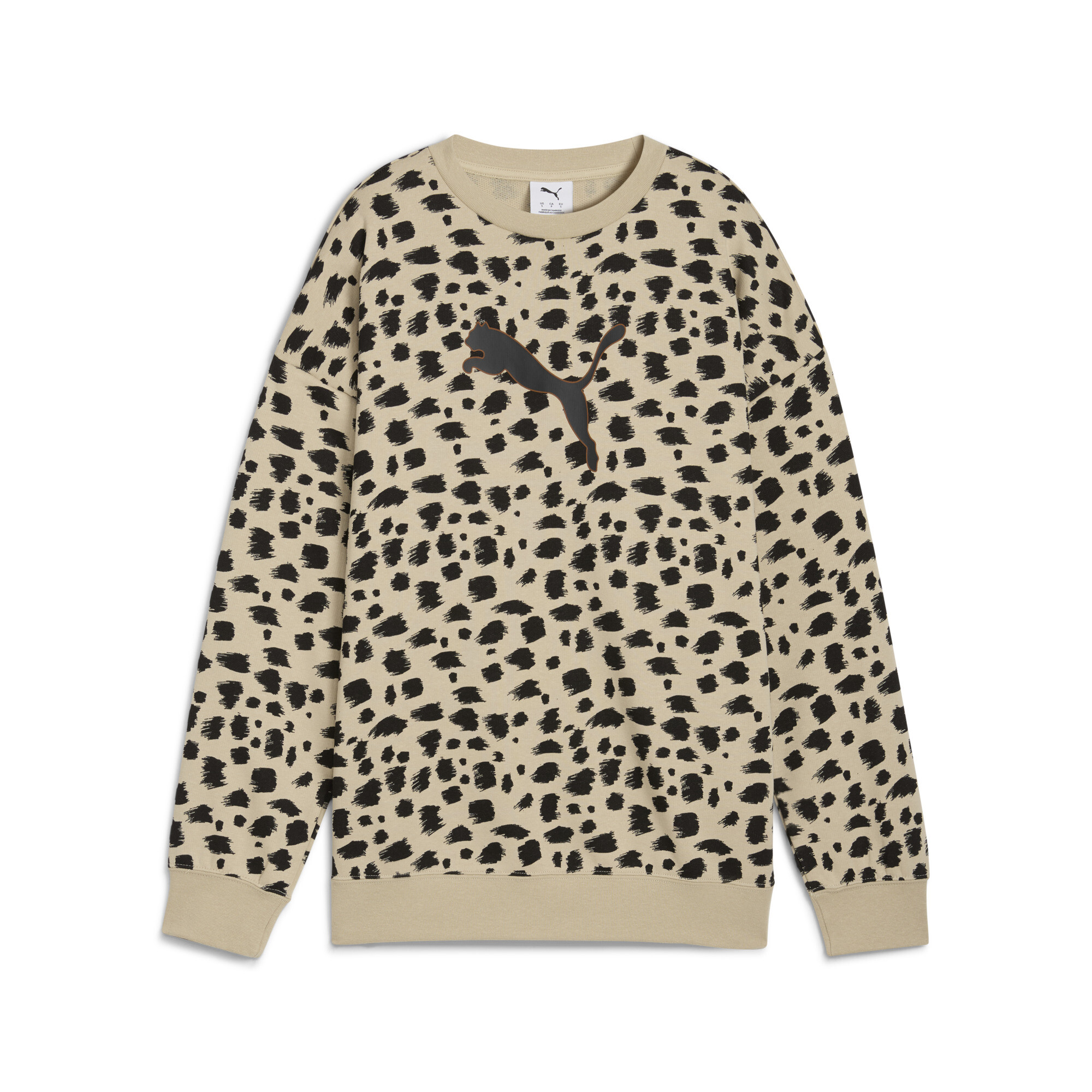 Puma Leo Crew Sweater Damen | Mit Plain | Putty | Größe: S