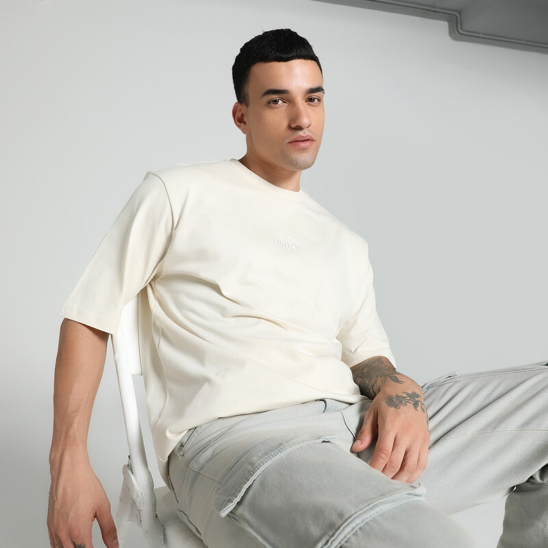 

Men's PUMA ELEVATED Logo Boxy Tee