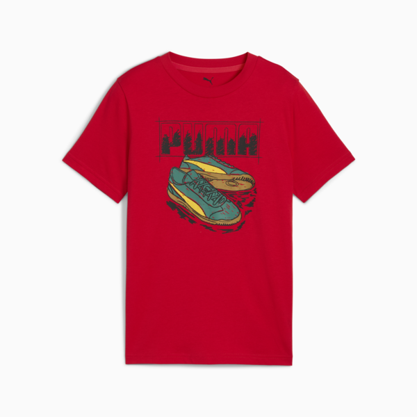 Graphic Sneaker Tee Youth, For All Time Red, large-MEX