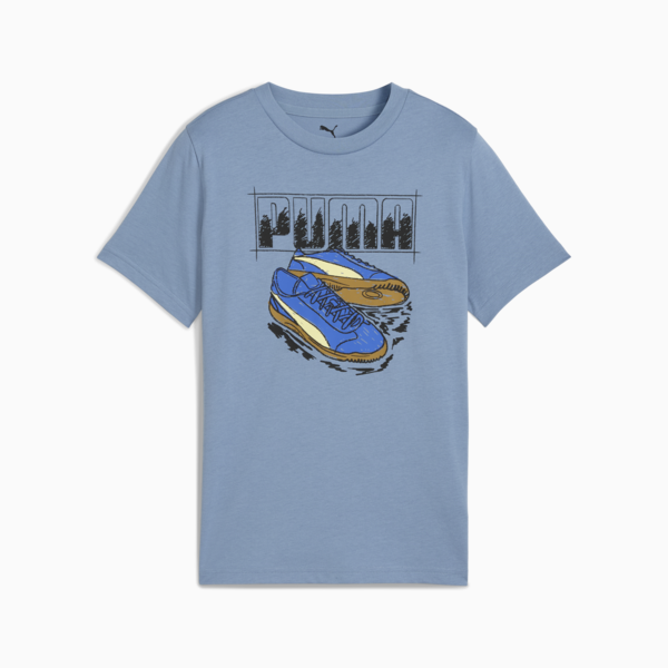 Graphic Sneaker Tee Youth, Cool Blue, large-MEX