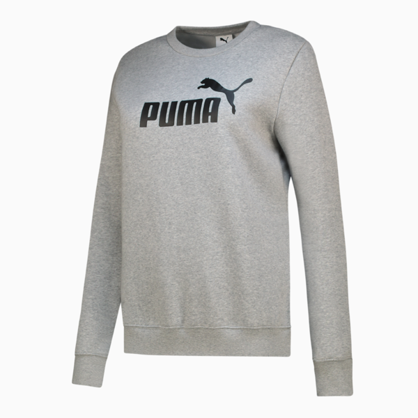 Essentials No. 1 Logo Crew Women, Light Gray Heather, large-ZAF