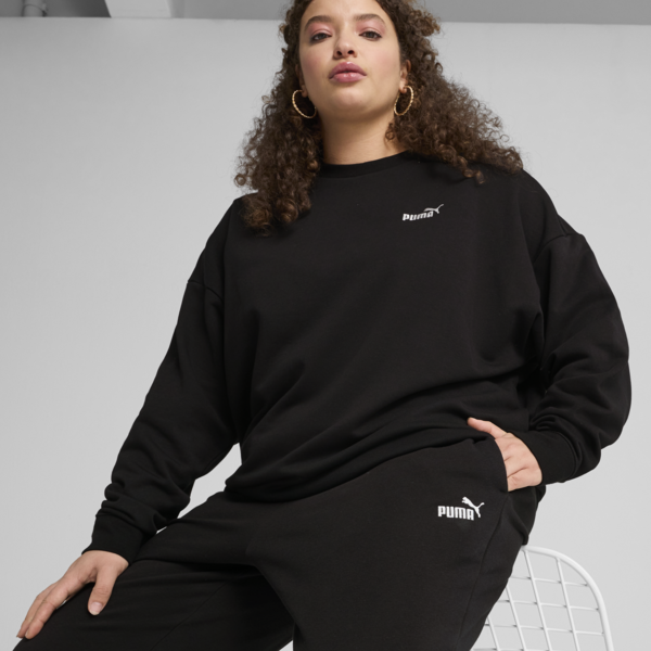Essentials Small No. 1 Logo Sweatpants Women, PUMA Black, large-ZAF