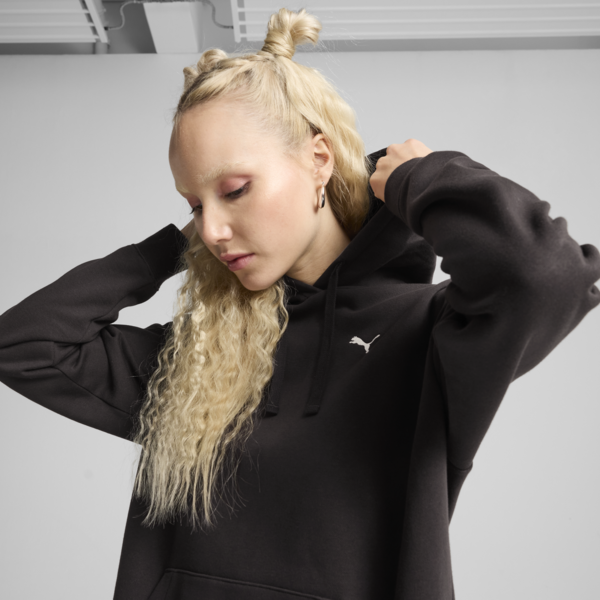 Essentials Comfort Hoodie Women, PUMA Black, large-ZAF