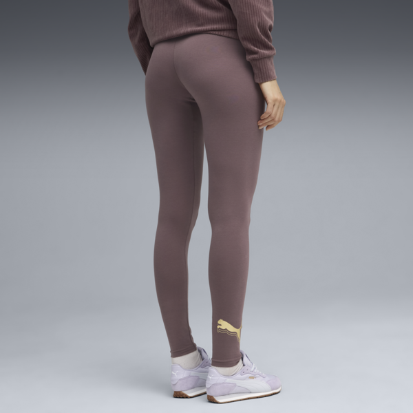 Essentials Metallic Leggings Women, Raisin-metallic gold, large-ZAF