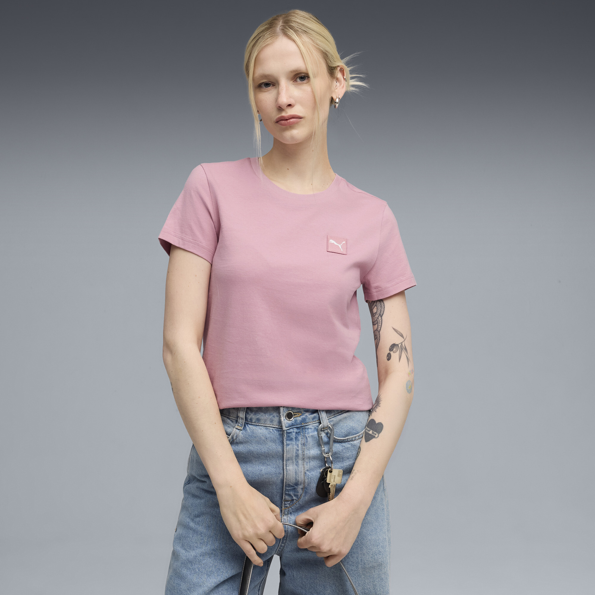 Essentials Elevated Tee Women | pink | PUMA South Africa