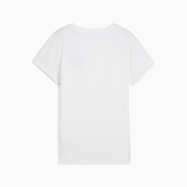 Essentials Script Tee Women, PUMA White, large-ZAF