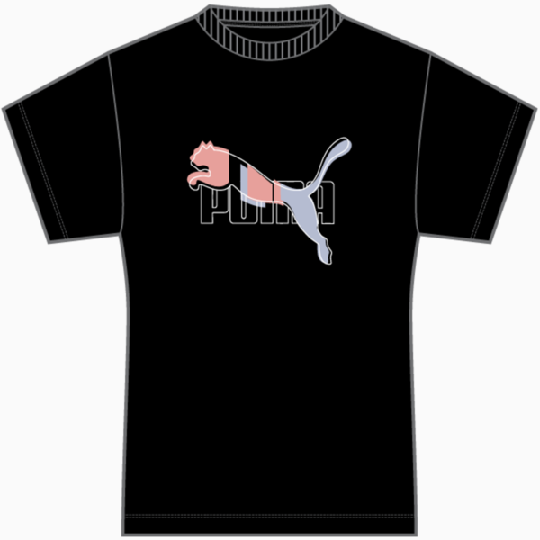 Essentials Logo Lab Tee Women, PUMA Black, large-ZAF
