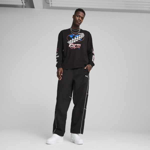 GRAPHICS PUMA Moto Relaxed Long Sleeve Tee Men, PUMA Black, large-ZAF