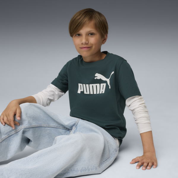 Essentials No. 1 Logo Tee Youth, Green Terrain, large-ZAF