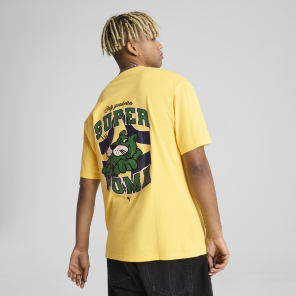 GRAPHICS Super PUMA Relaxed Tee Men, Sunny Yellow, large-ZAF
