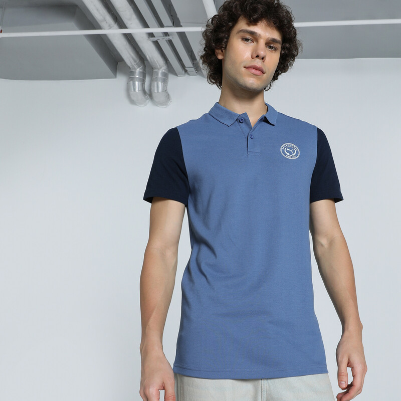 

Men's PUMA Contrast Sleeve Slim Fit Polo