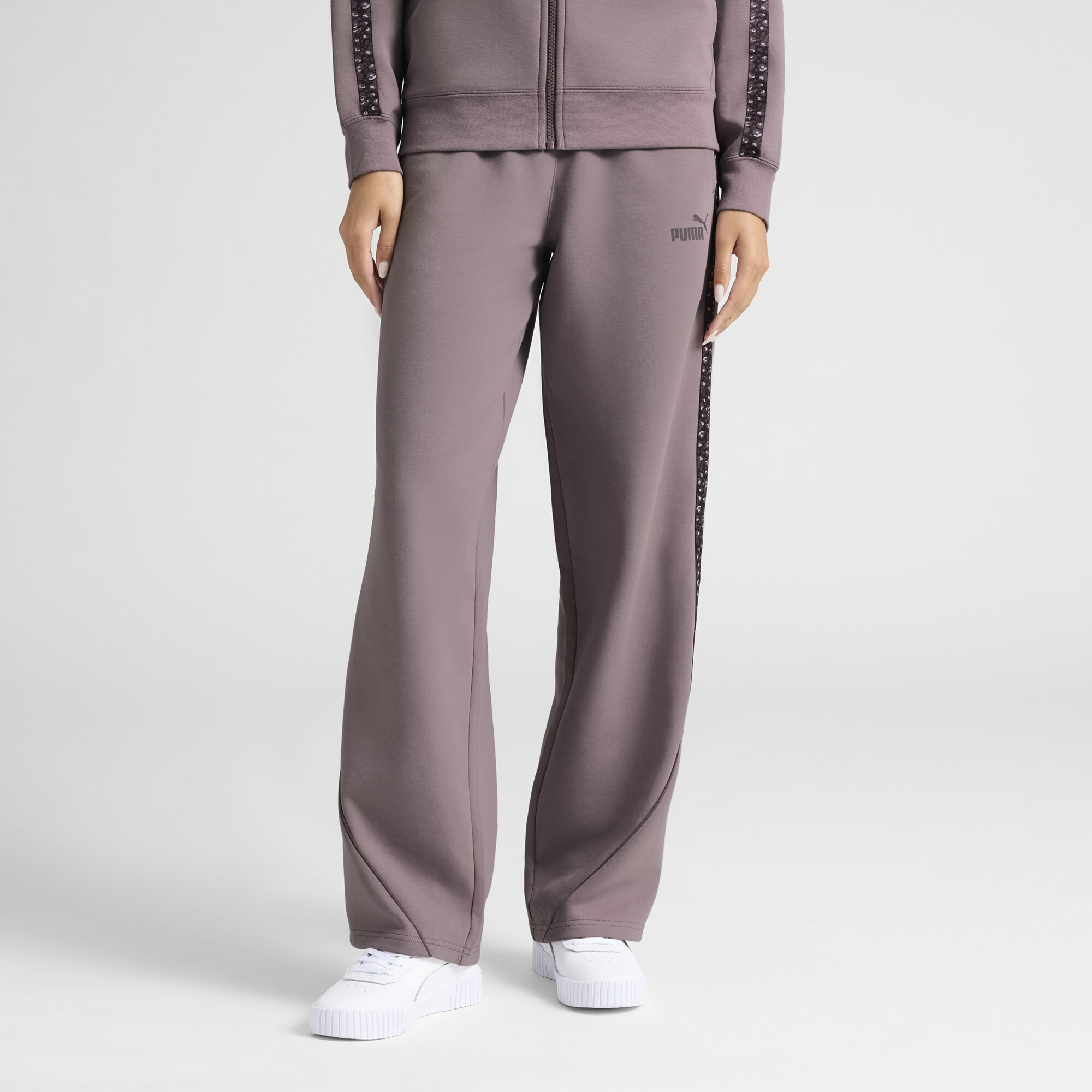 Puma Ess Animal Straight Leg Pant Women In Purple