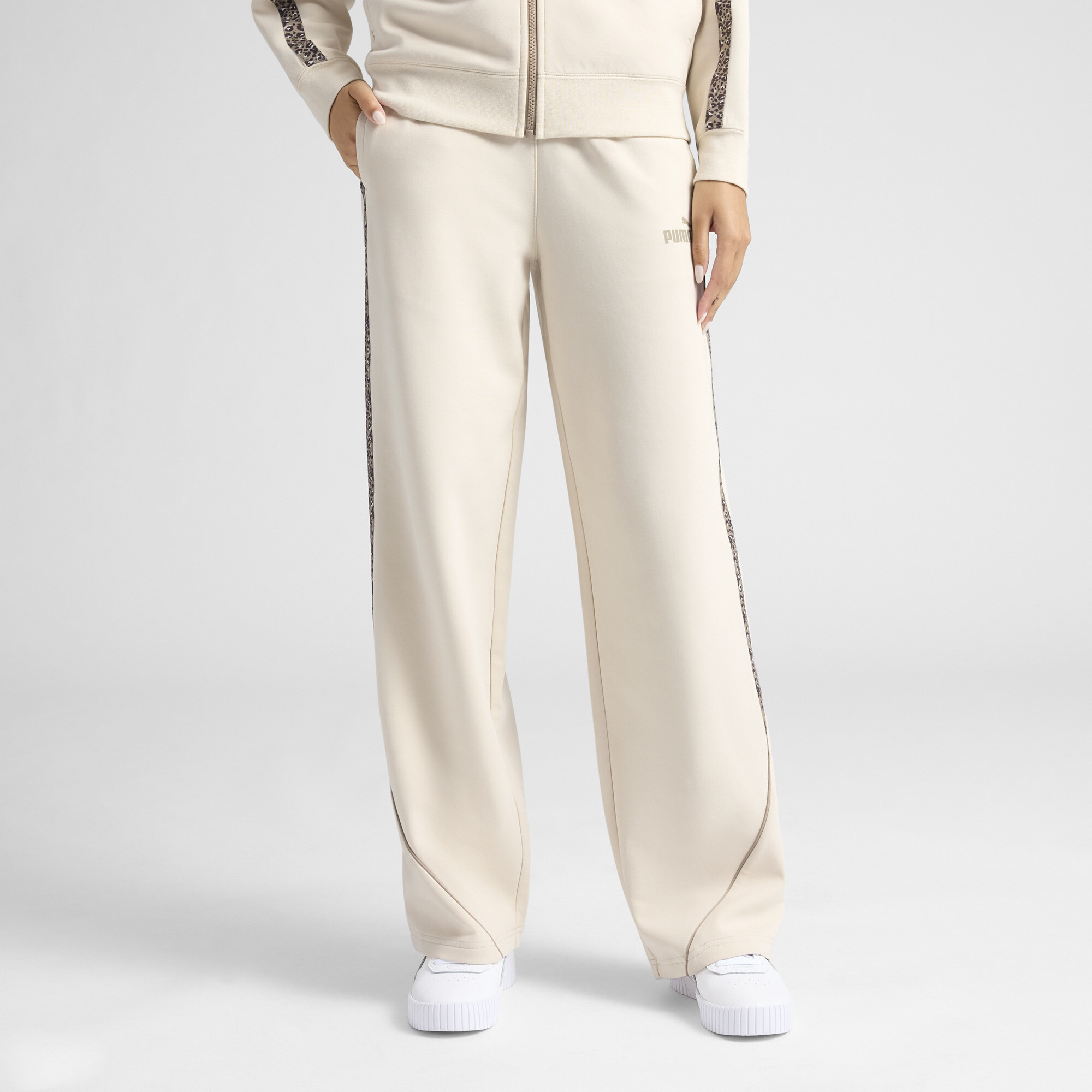 Puma Ess Animal Straight Leg Pant Women In Neutral