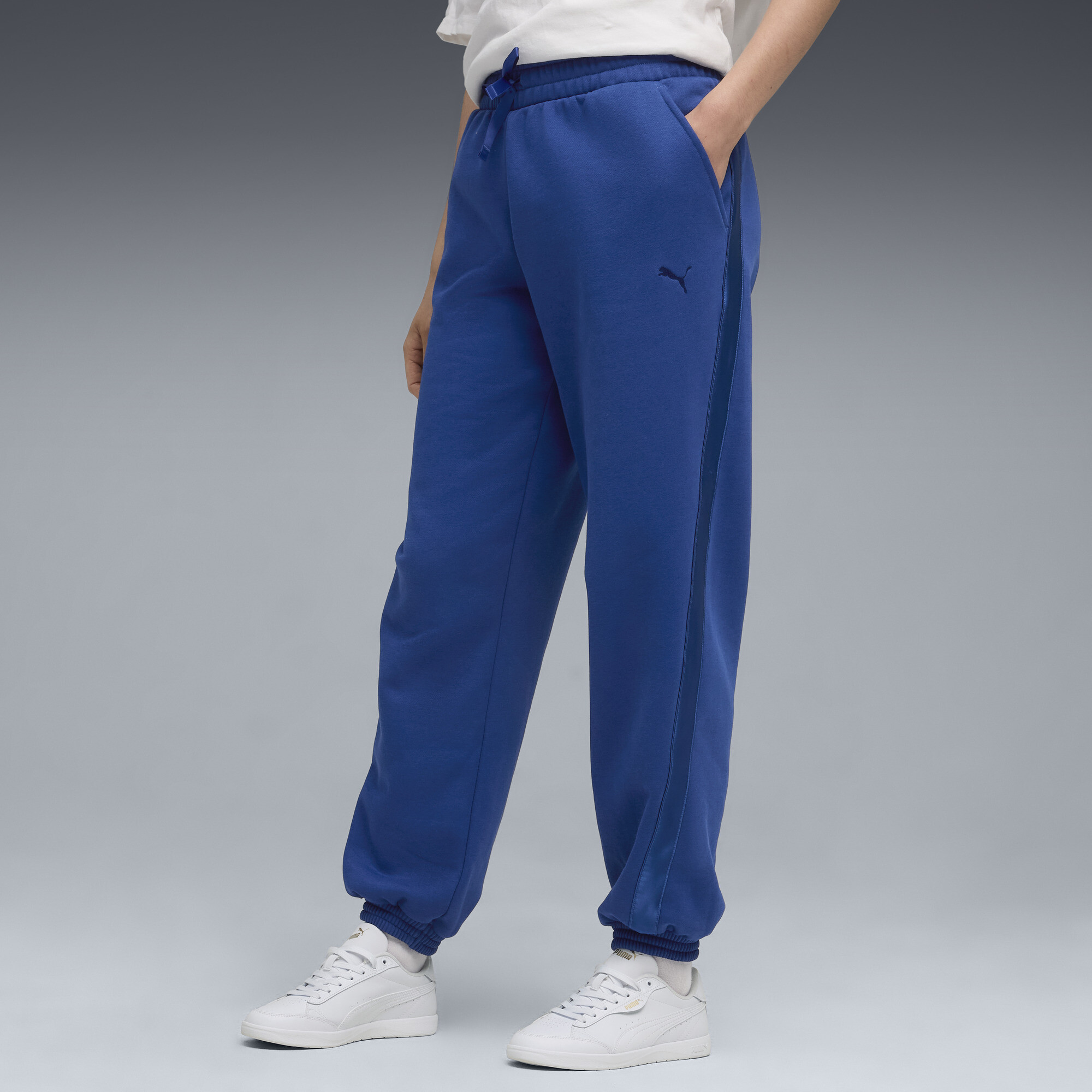 PUMA Essentials Satin Women's Joggers Pant in Blue, Size XL