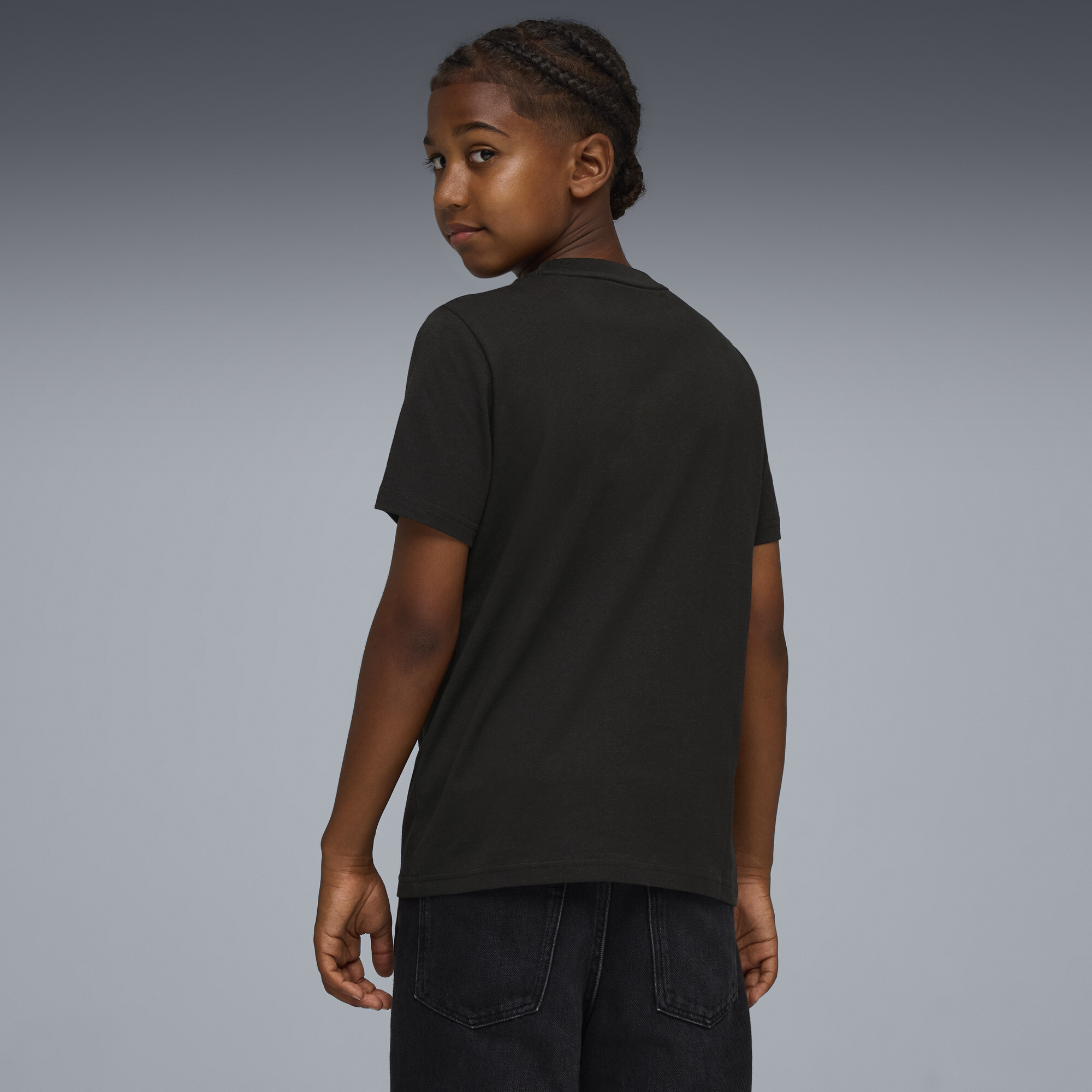 PUMA Essentials camouflage T-shirt voor Heren, Zwart, Maat 11-12Y thumbnail 3