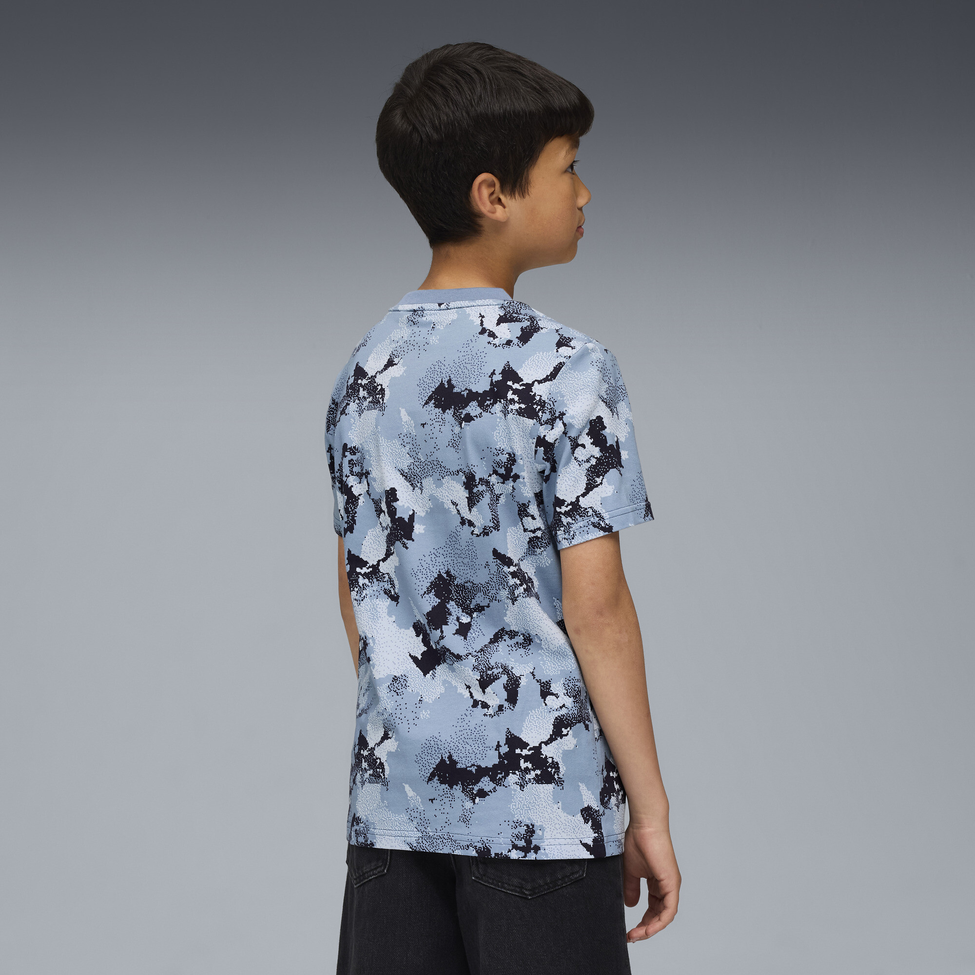 PUMA Essentials T-shirt met all-over-camouflageprint voor Heren, Maat 9-10Y thumbnail 5