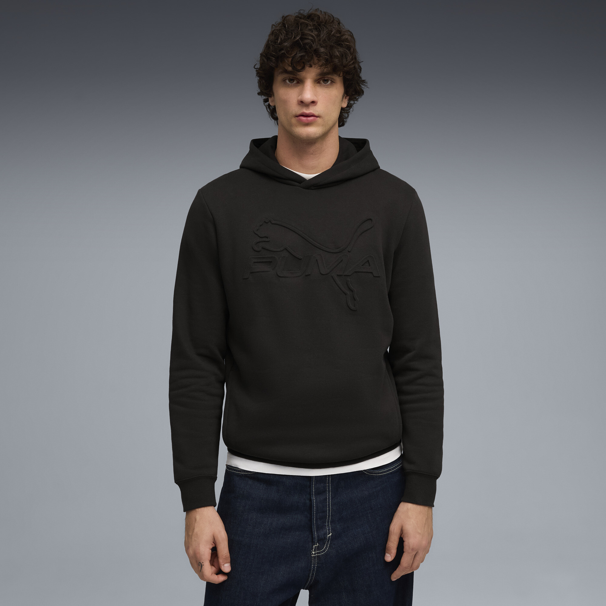 PUMA Elevated Essentials Men's Hoodie in Black, Size S