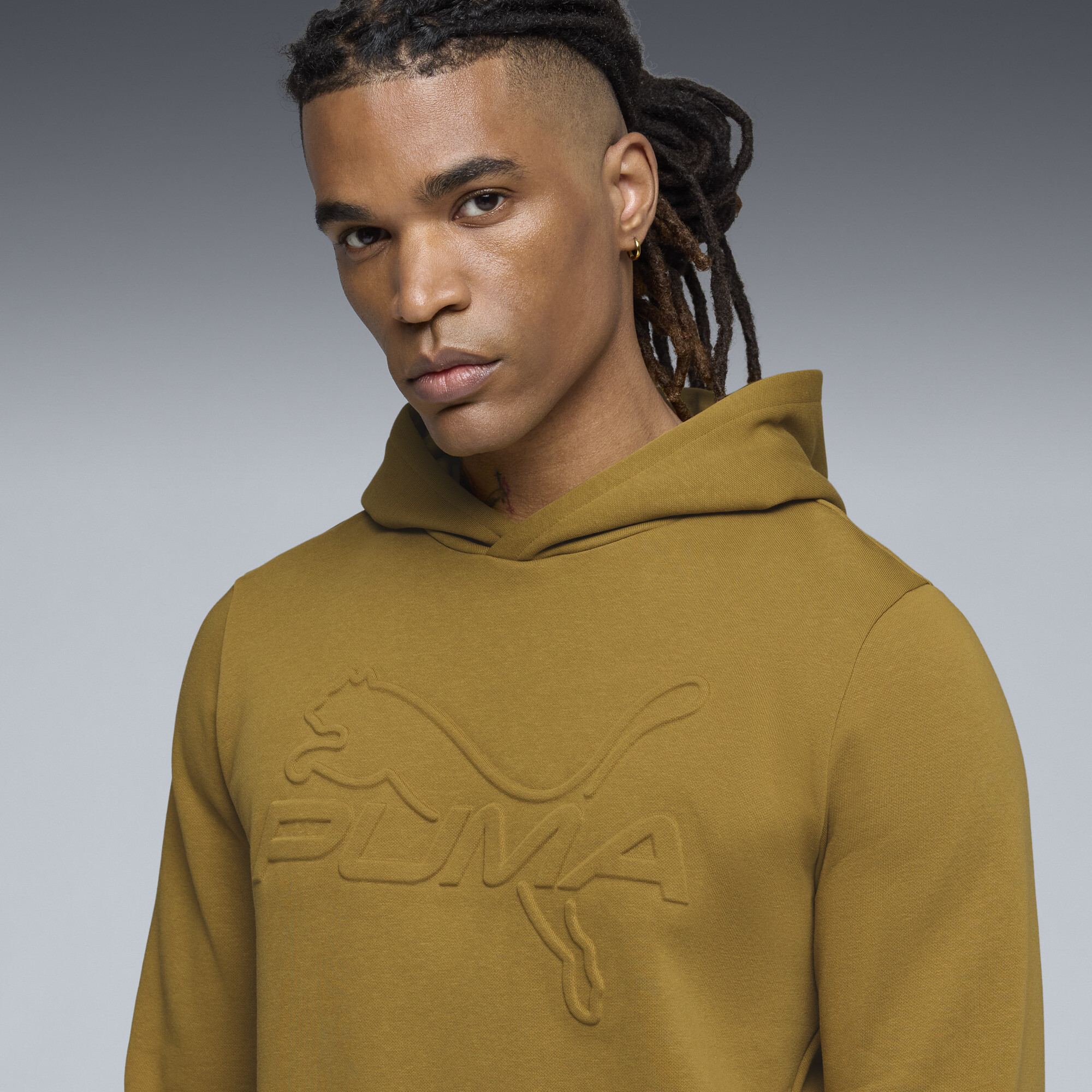 PUMA Elevated Essentials Men's Hoodie in Brown, Size S