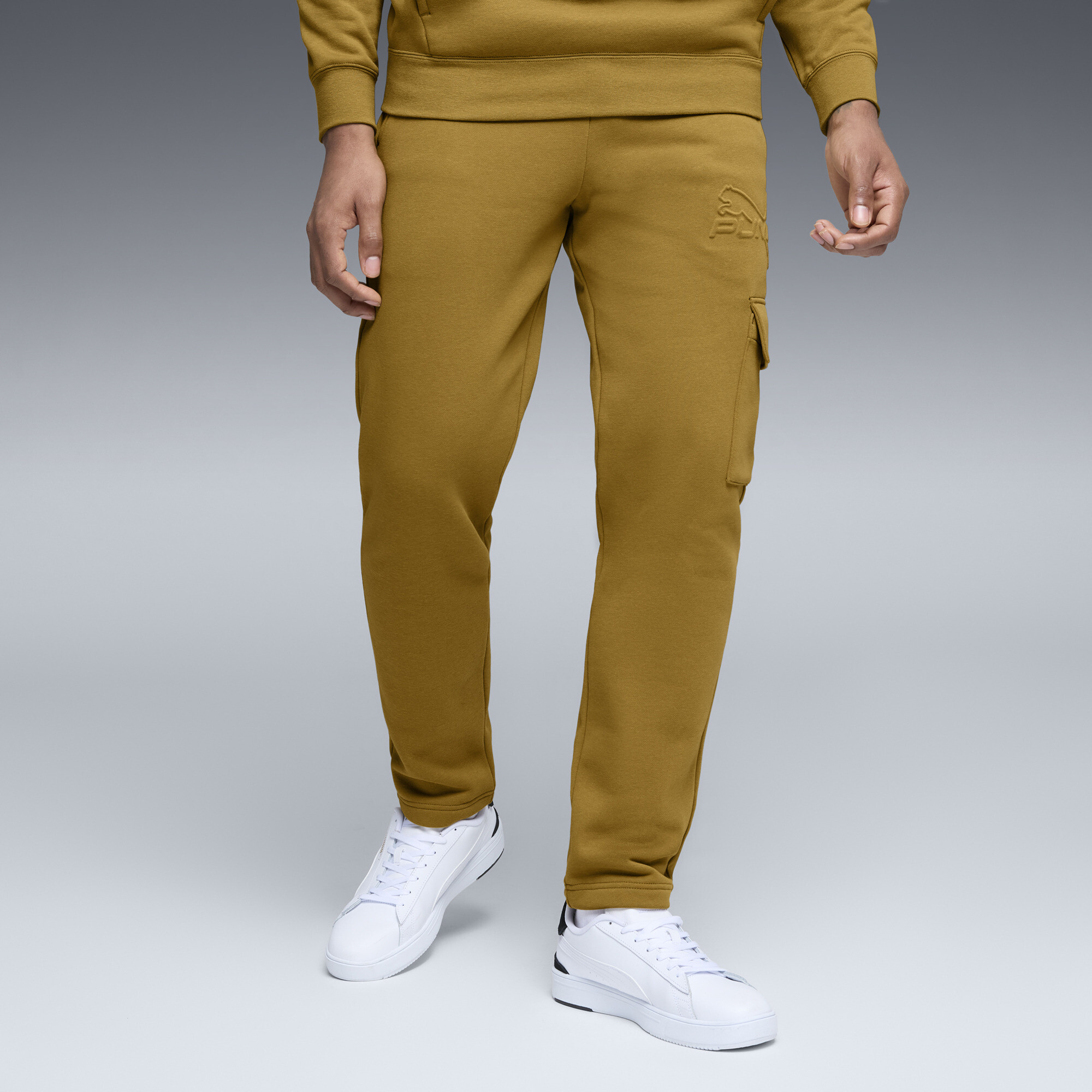 PUMA Elevated Essentials Men's Cargo Pants in Brown, Size S