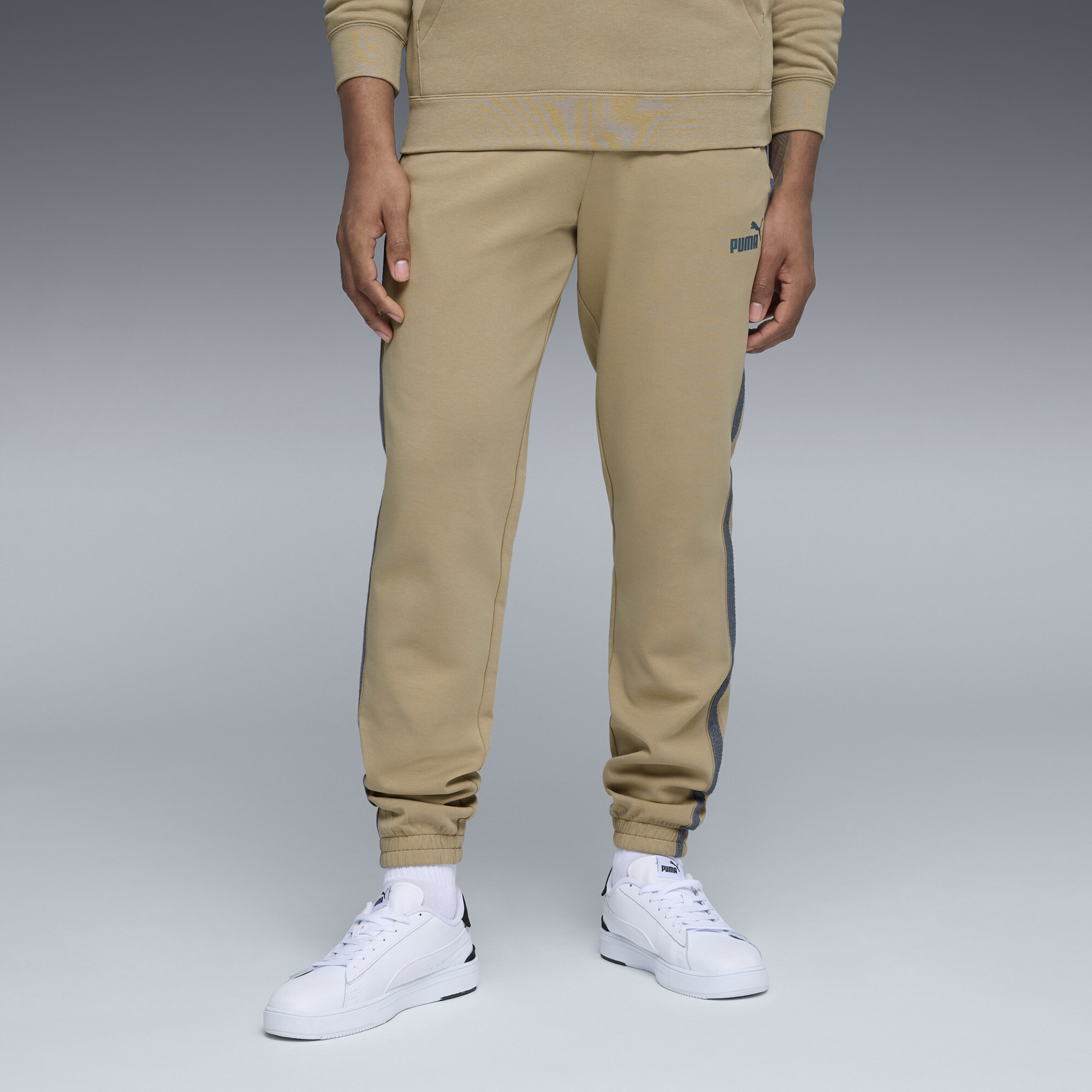 Pantalon de course ESS Herringbone Homme, Beige, Adulte TG | 690429_55