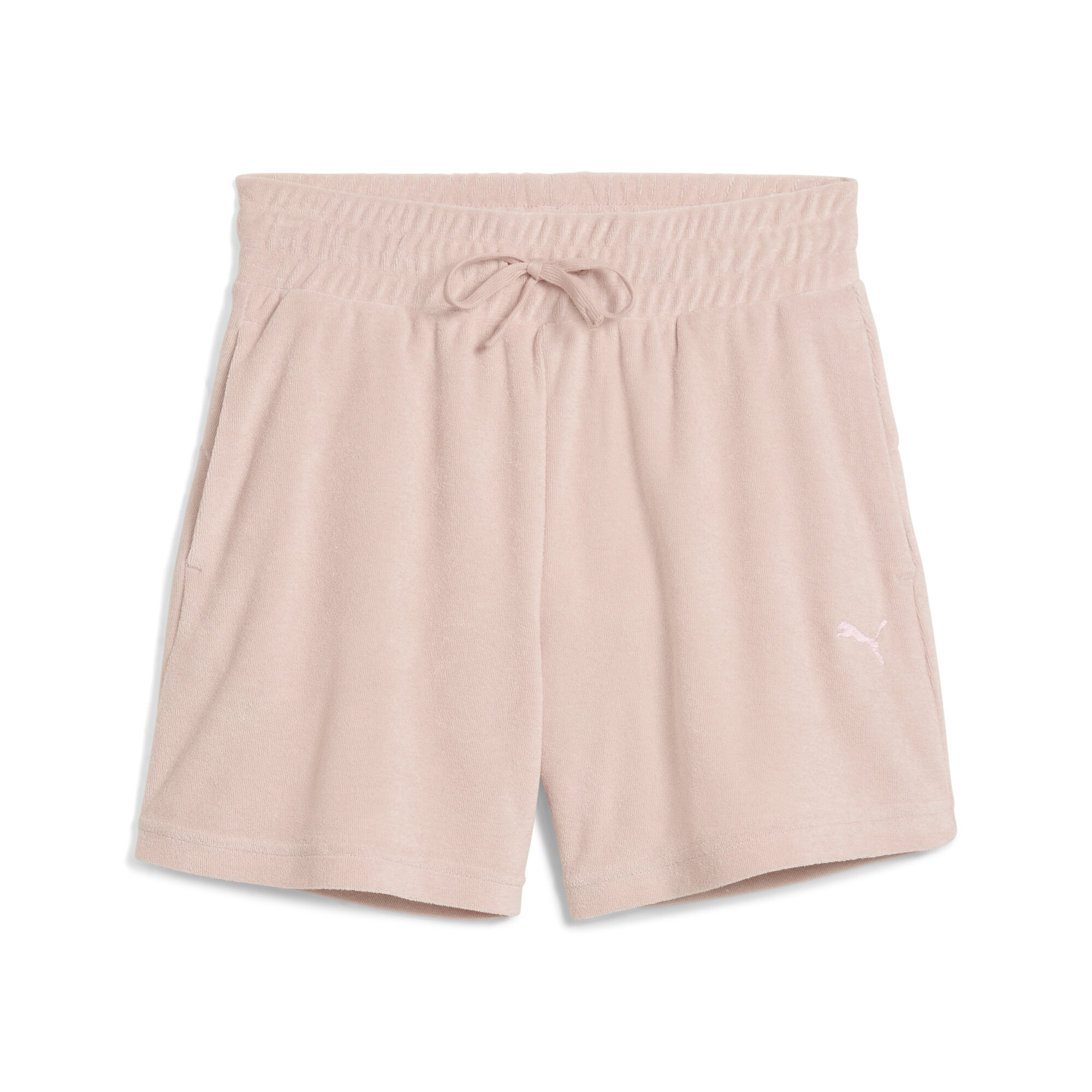 Puma Towelling Cat Shorts Damen | Mit Plain | Rose Quartz | Größe: XS