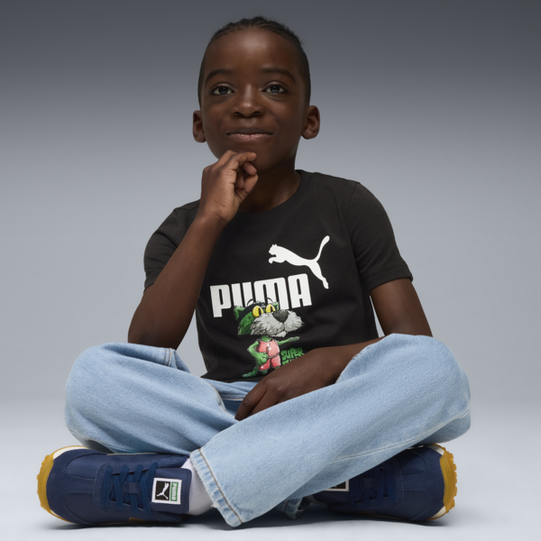Playera Super PUMA para niños, PUMA Black, large-MEX