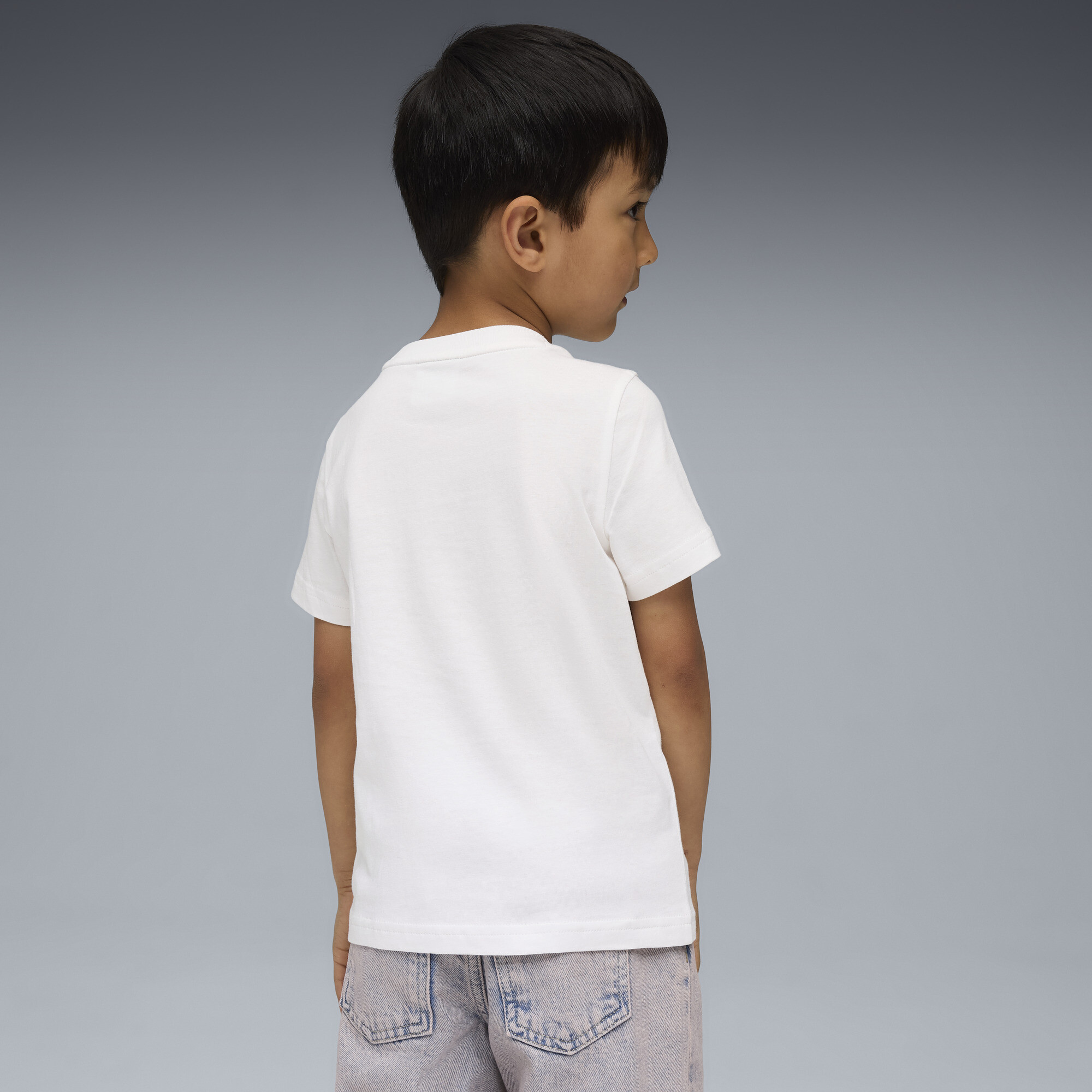 Super PUMA I T-shirt met print voor Heren, Wit, Maat 6-7Y thumbnail 5