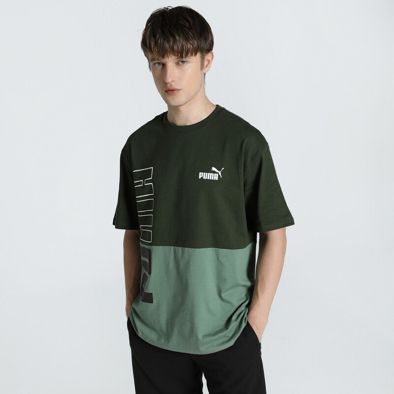 

Men's PUMA POWER Colorblock Relaxed Fit Tee