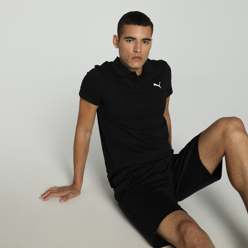 

Men's PUMA Logo Slim Fit Polo