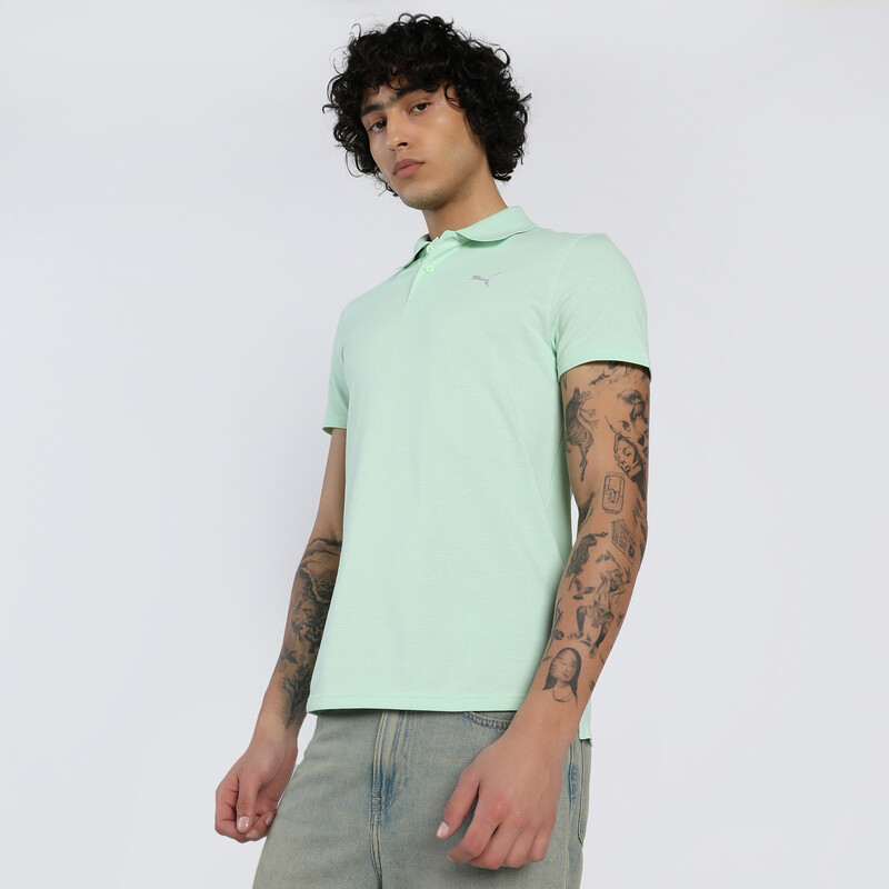 

Men's PUMA Logo Slim Fit Polo