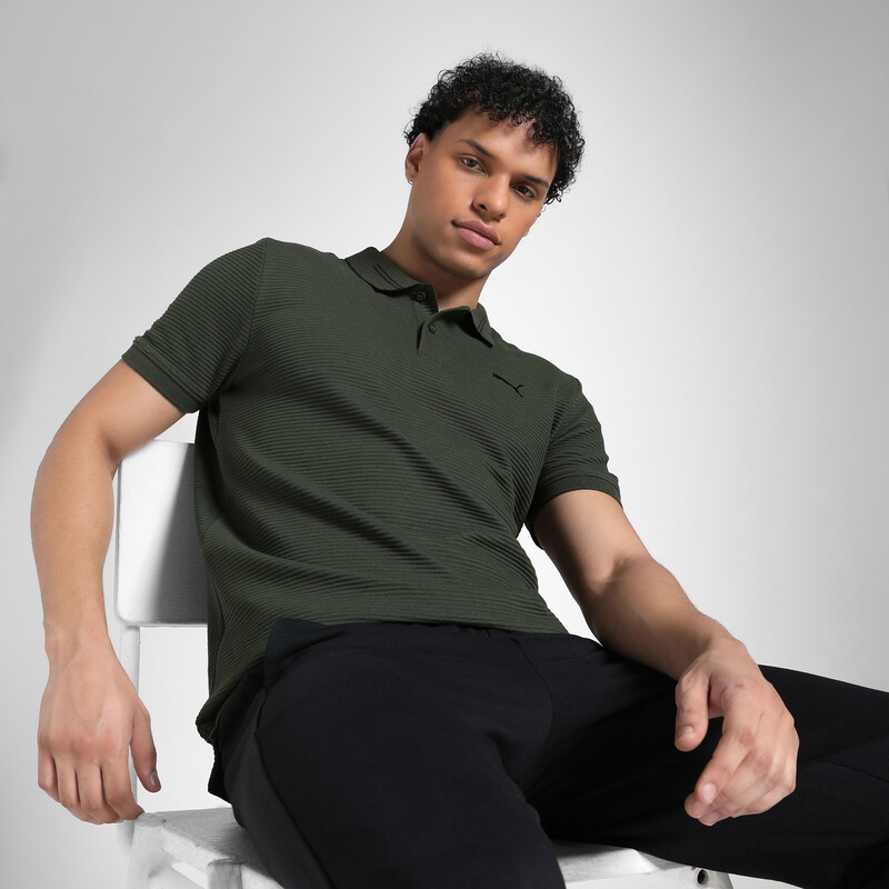 PUMA Essentials Ottoman Durable Interlock Polo