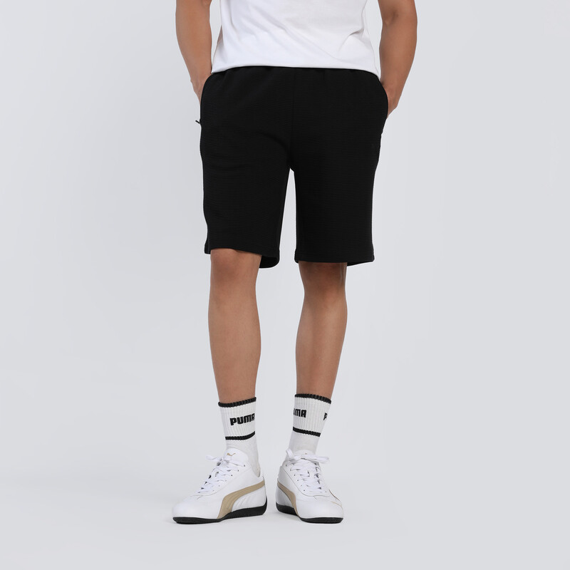 

Men's PUMA Essential Regular-Fit Ottoman Cotton Shorts