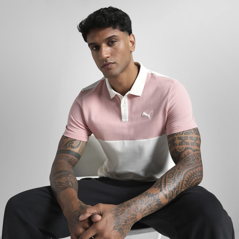

Men's PUMA Essentials Elevated Colorblock Polo