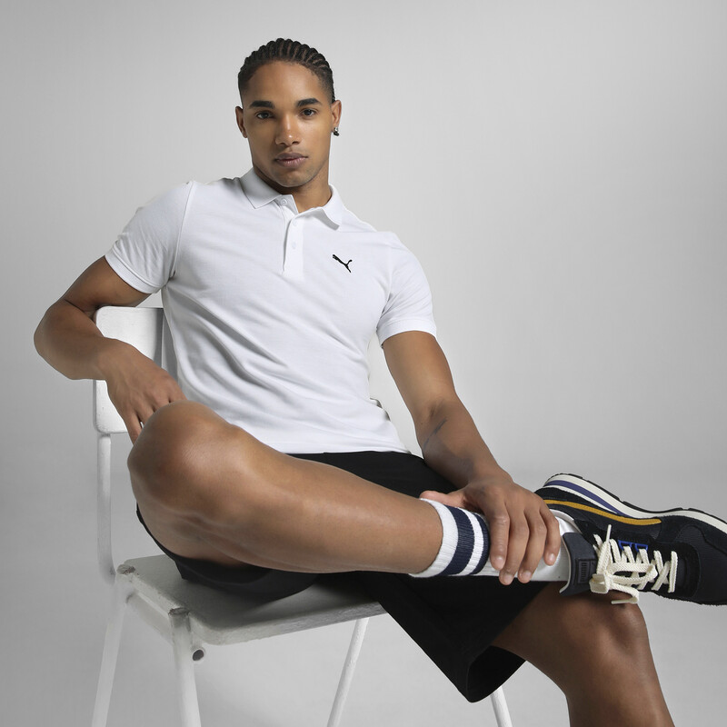 

Men's PUMA Essentials Basic Slim Fit Logo Polo