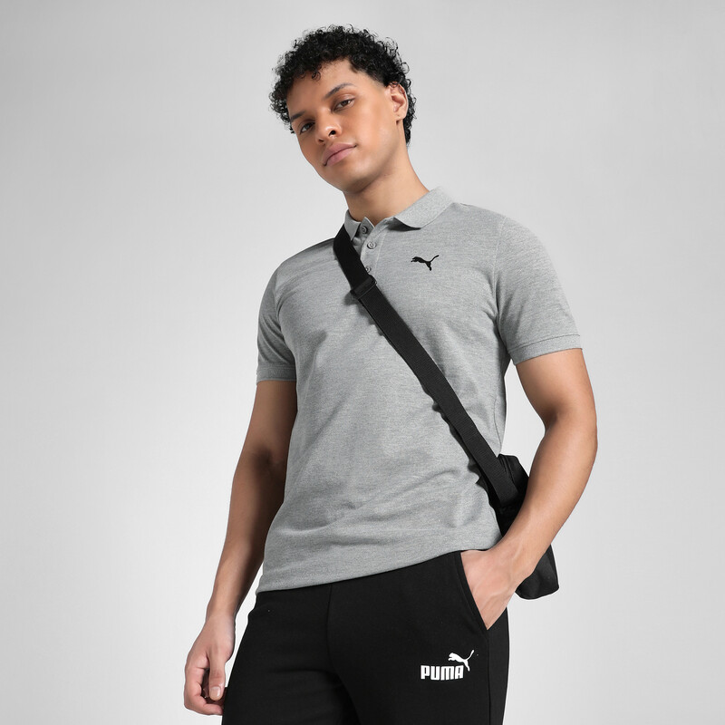 

Men's PUMA Essentials Basic Slim Fit Logo Polo