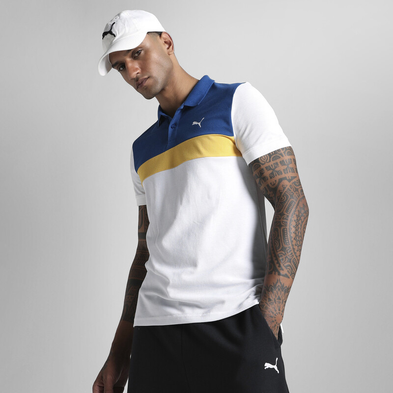 

Men's PUMA Essentials Colorblock Breathable Polo
