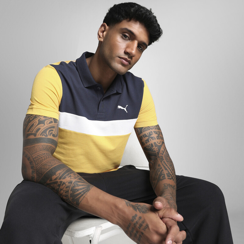 PUMA Essentials Colorblock Breathable Polo