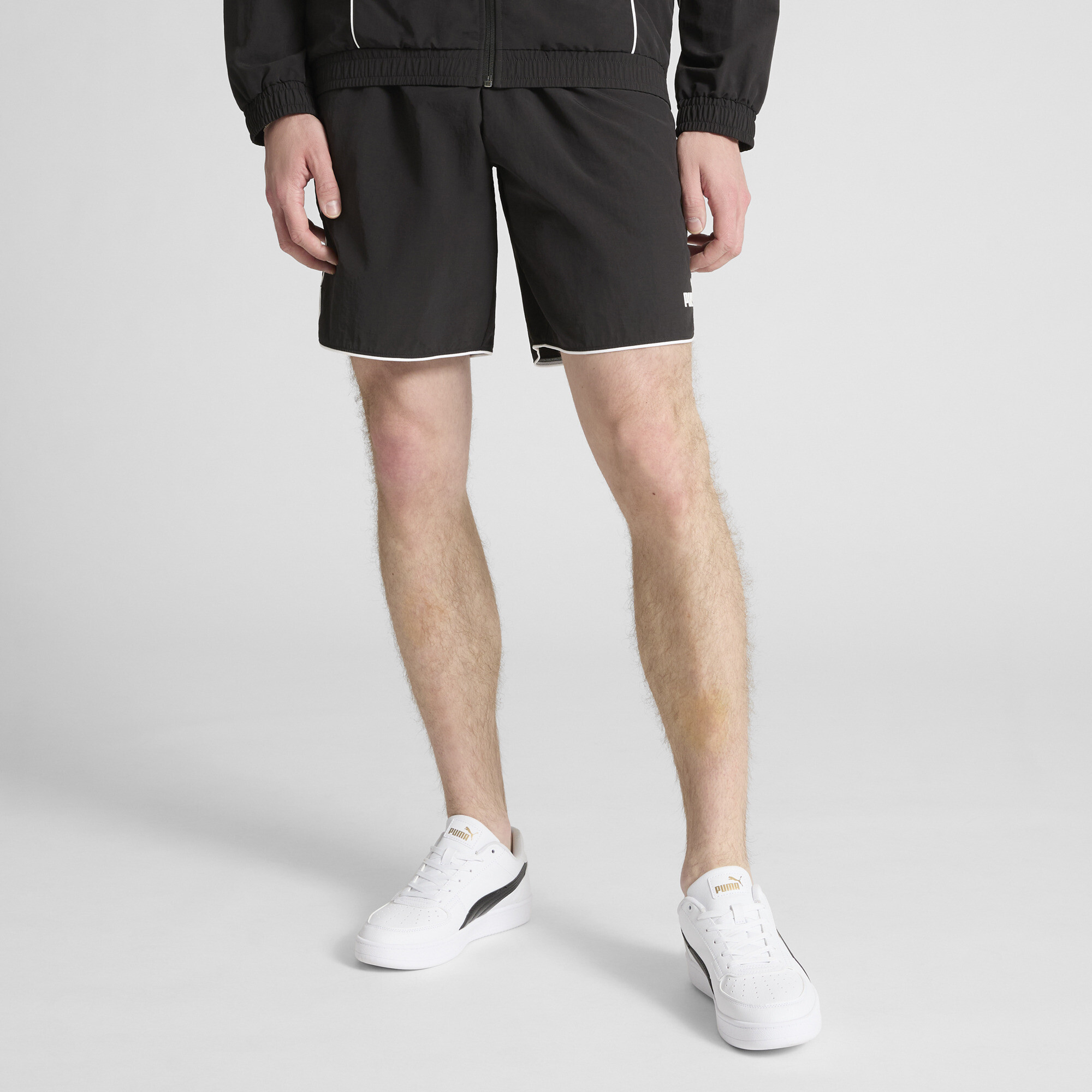 PUMA Sport Heritage Men's Woven Shorts in Black, Size M