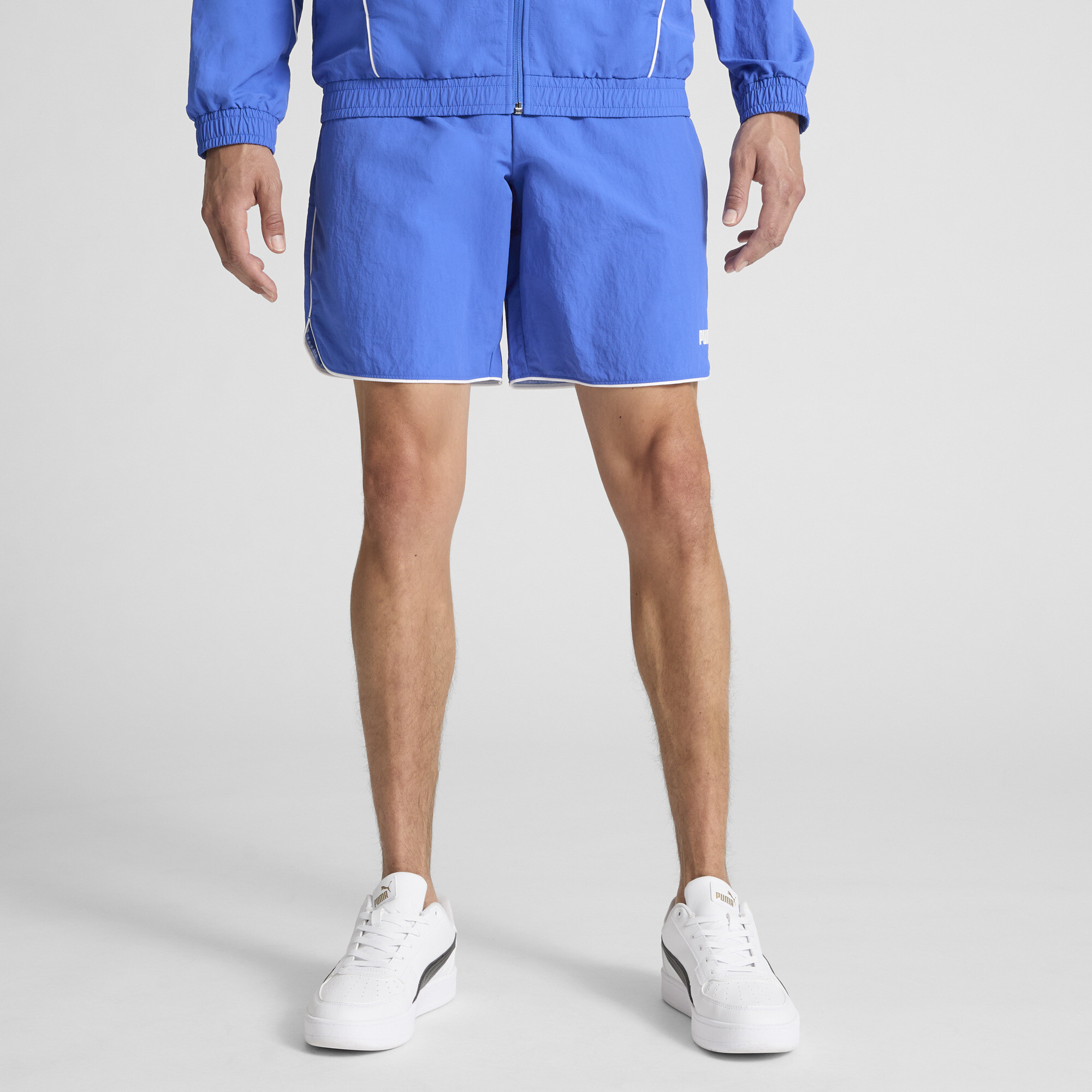 PUMA Sport Heritage Men's Woven Shorts in Blue, Size XL