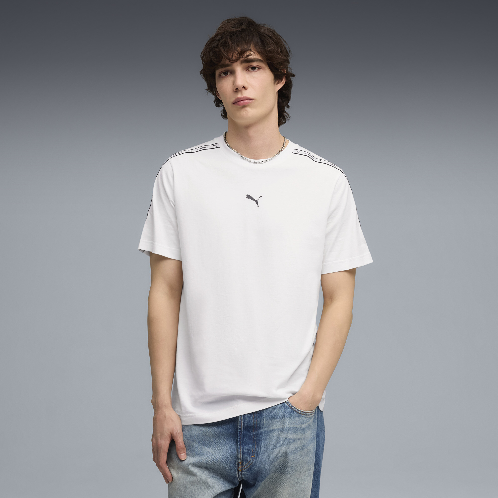PUMA Essentials Men's T-Shirt in White, Size XL
