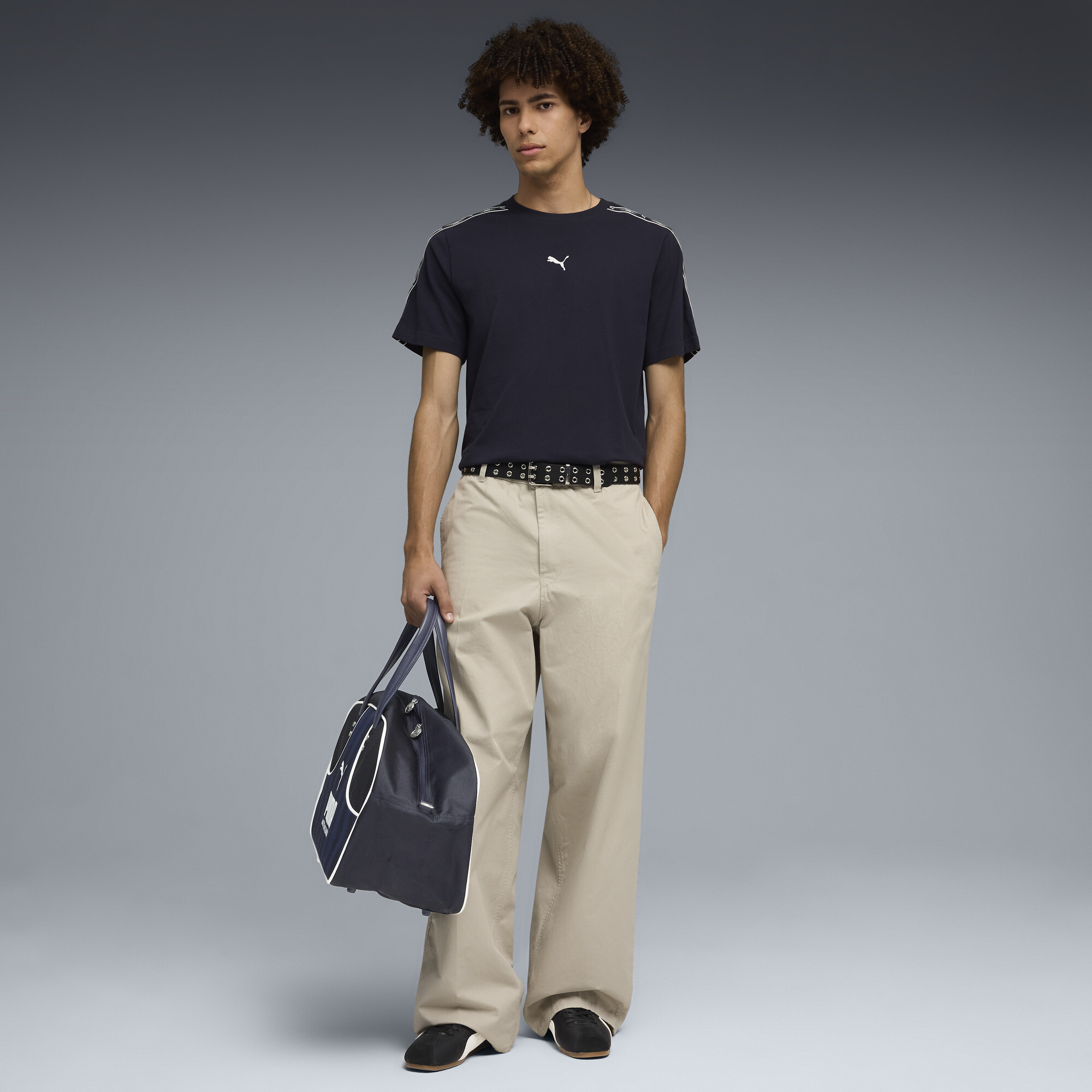 PUMA Essentials T-shirt met band voor Heren, Blauw, Maat XS thumbnail 4