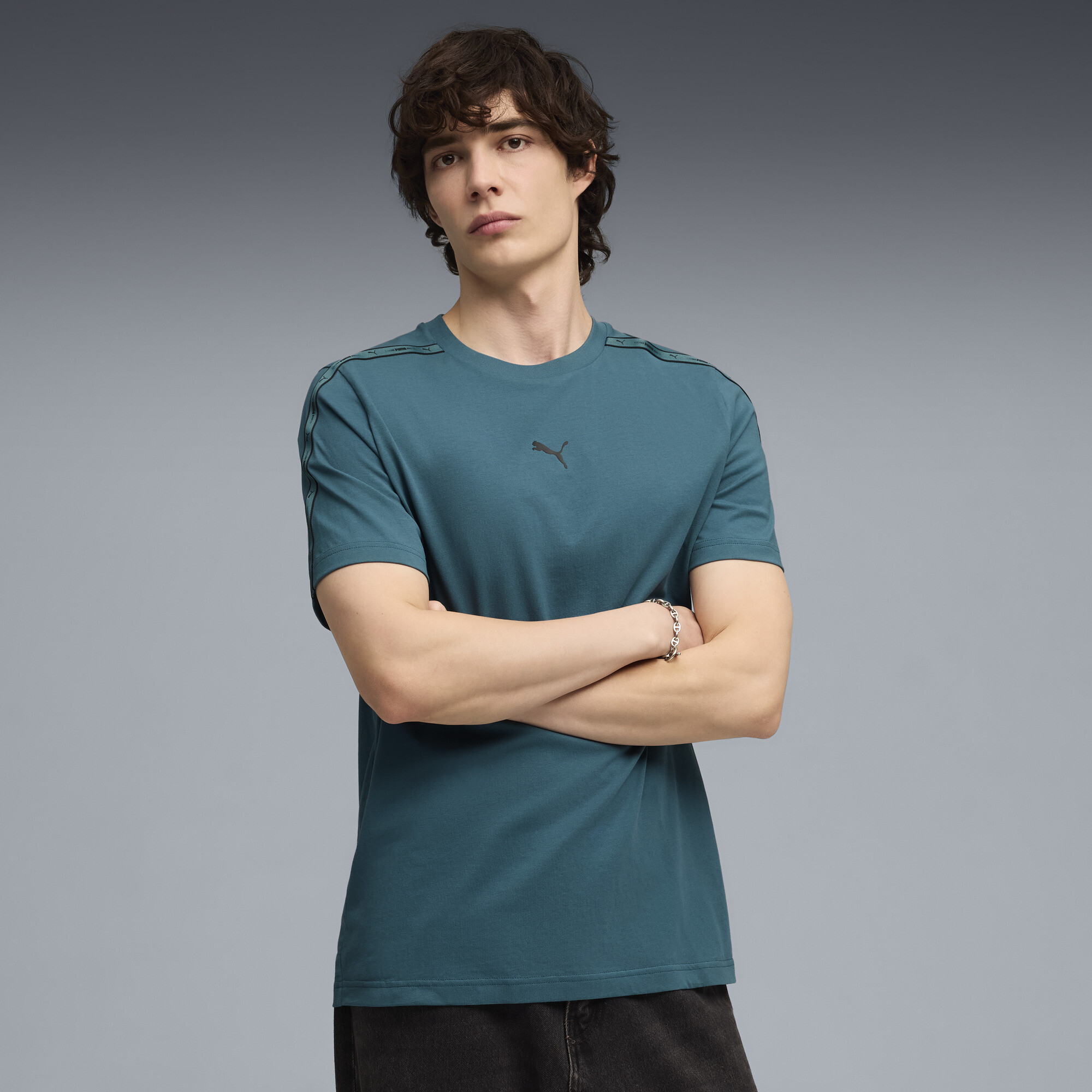 PUMA T shirtà bandes Essentials+ Homme Vêtements - vue 2