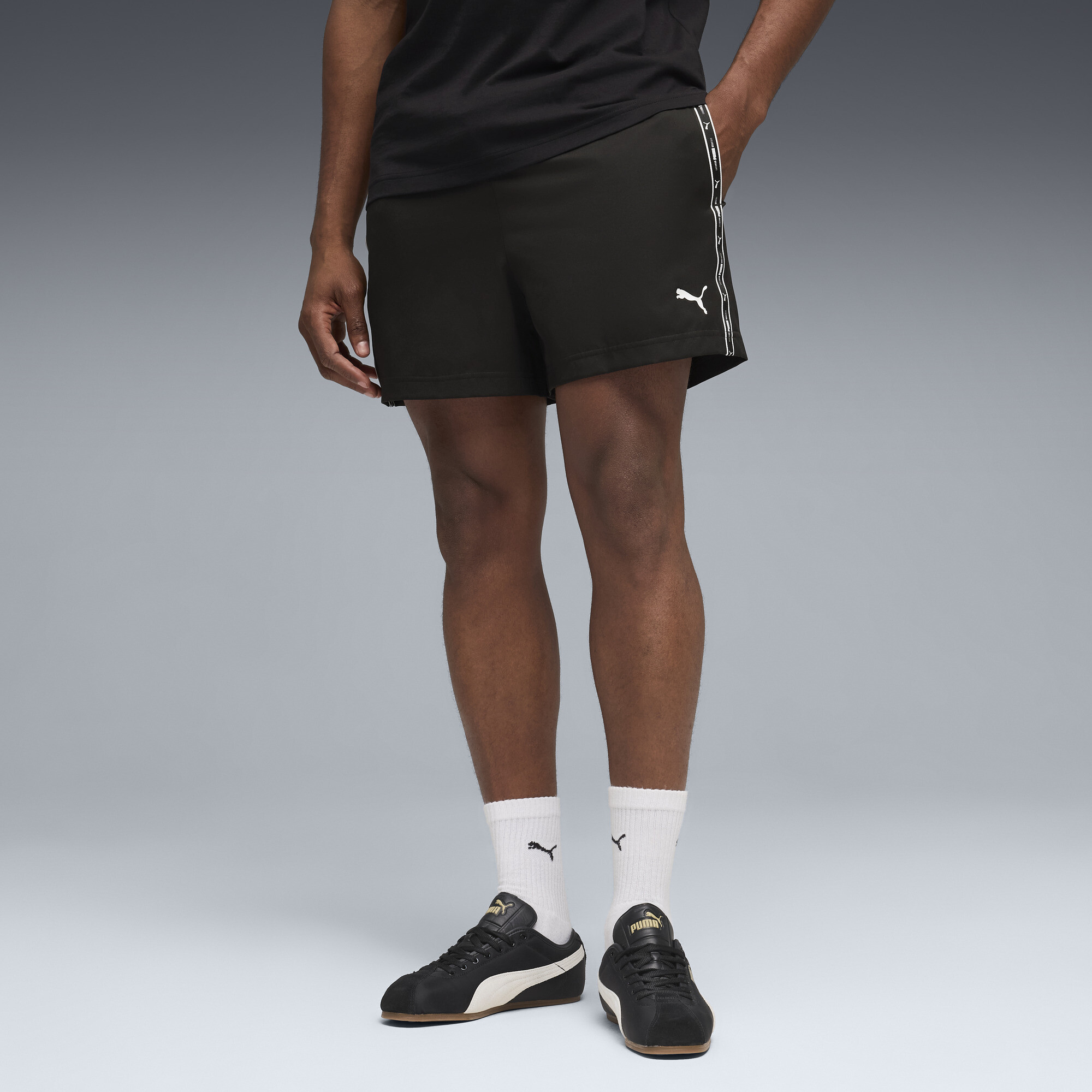 PUMA Essentials Tape geweven short voor Heren, Zwart, Maat M
